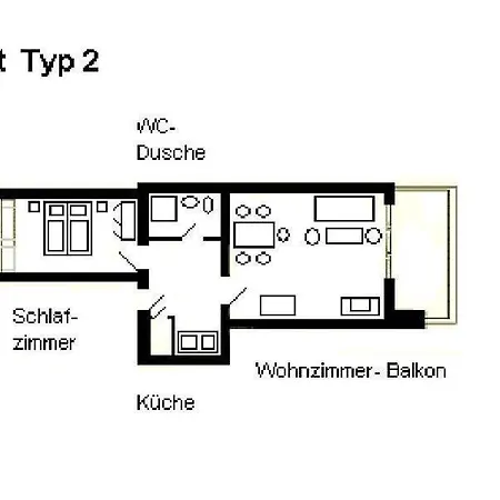 شقة Villa-strandidyll-binz-typ-2-apartment-10 بينز